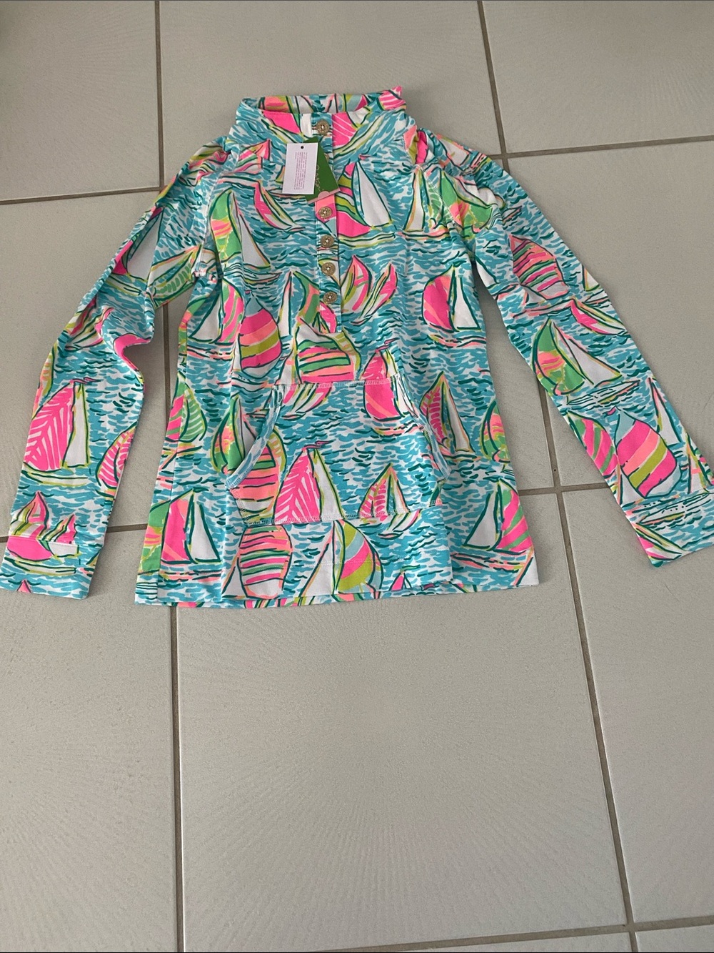 NWT Lilly Pulitzer Captain Popover Multi Pop Up UGOTTA REGATTA small